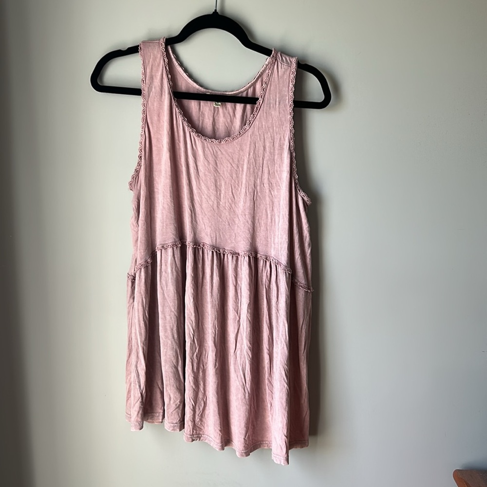 Pink/Purple Sleeveless Top